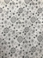 Paisley Bandanna White Poly Cotton Fabric - White Paisley Bandanna, 59/60" Width (1 Yard)