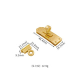 S722 Bag Lock Clasp Fasteners Metal Clasp Lock for Ba