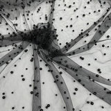 1 Yard Pearl Tulle Fabric Soft Sheer Mesh 58 Inch Width for Bridal Gowns