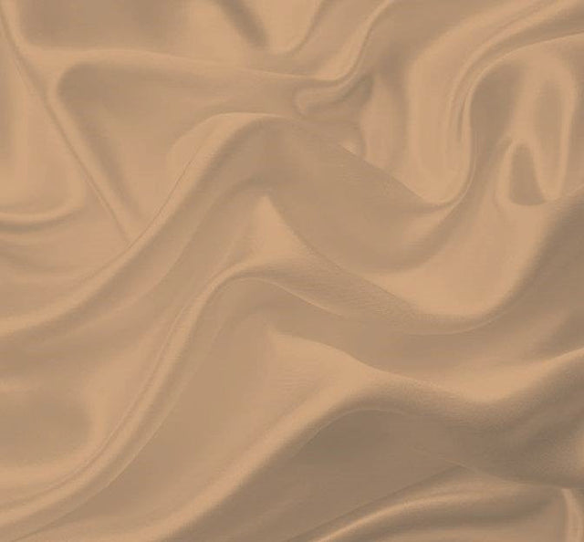Bridal Satin 100 Percent Polyester Fabric - Champagne, 58/60" Width (1 Yard)