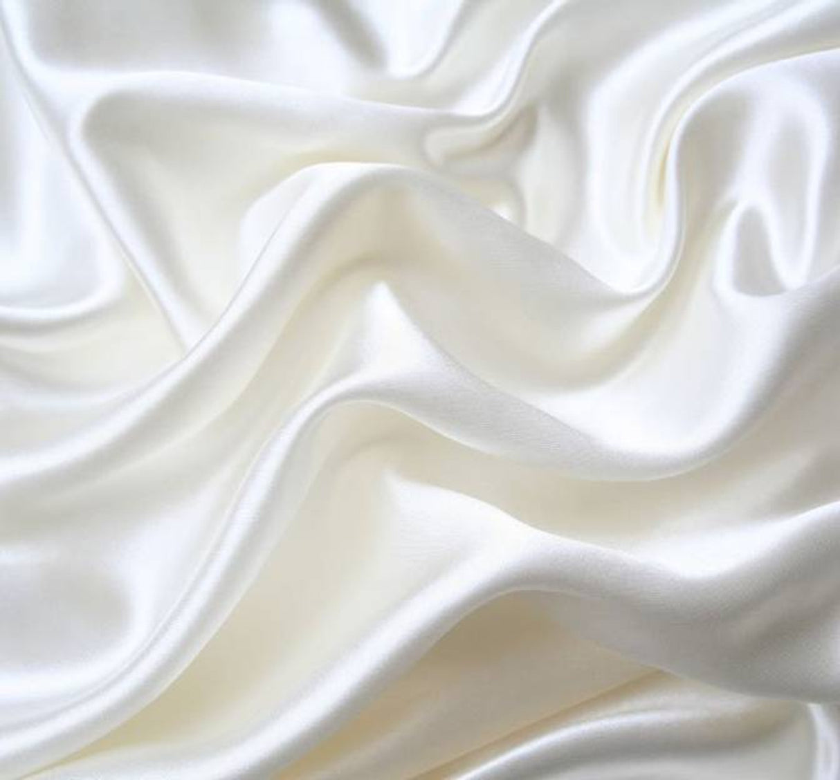 1 Yard White Bridal Satin Woven Fabric 58/60 Inch Wide Smooth 100 Percent Polyester