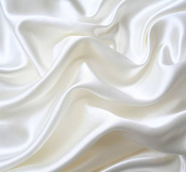 Bridal Satin 100 Percent Polyester Fabric - White, 58/60" Width