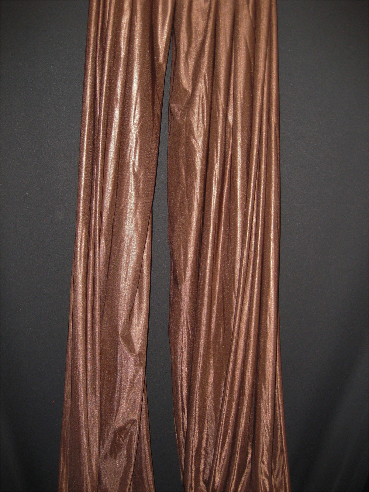 1 Yard Stretch Brown Polyester Fabric For Aerial Silks Hammocks Backdrops Crafts 108/120 Inch Wide