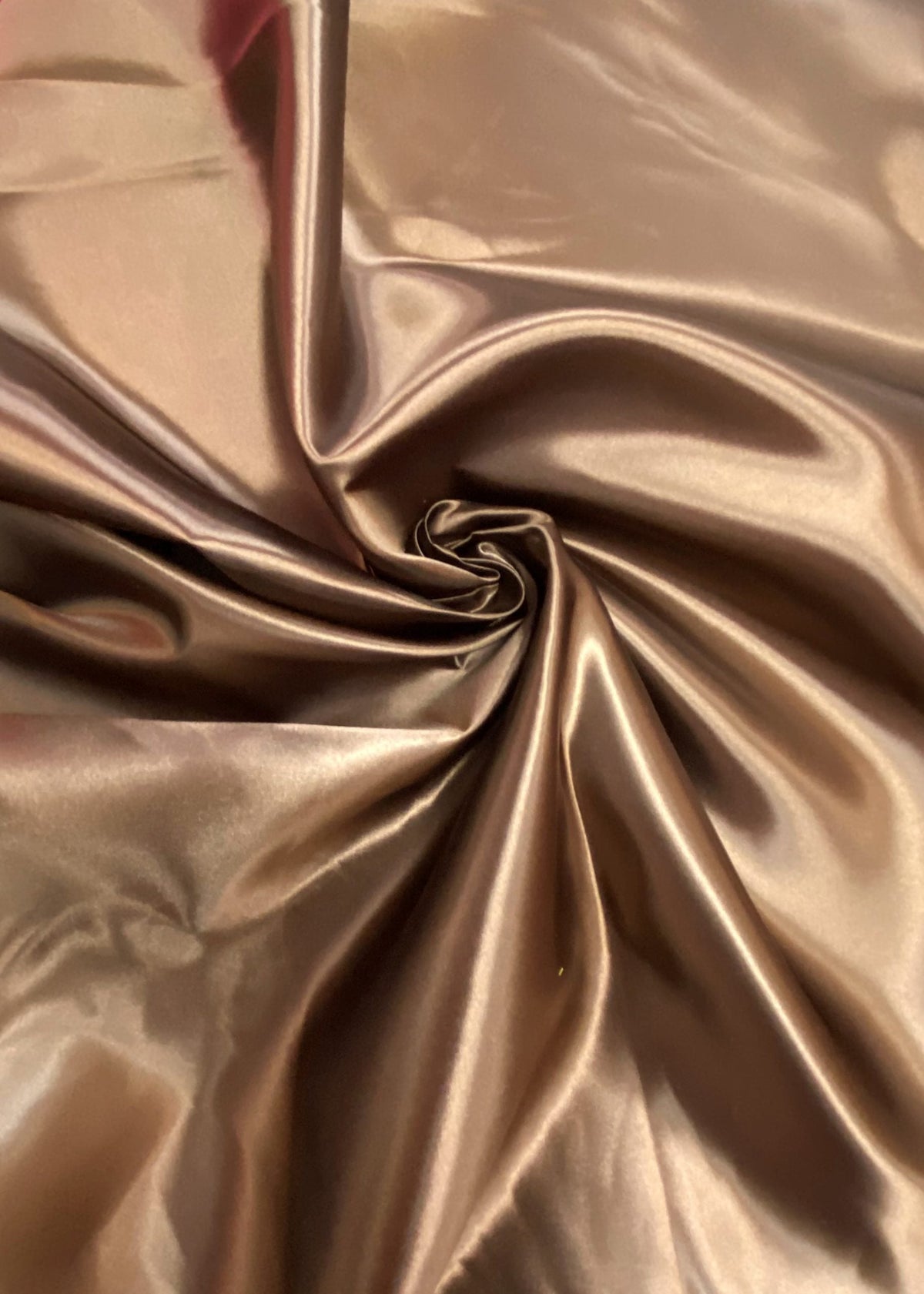 Brown Bridal Satin Fabric - Brown, 58"-60" Width (1 Yard)