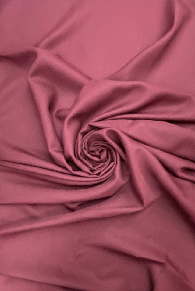 Gabardine Polyester Fabric - Burgundy, 59/60" Width (1 Yard)