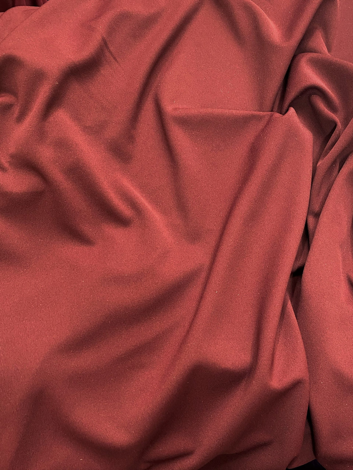Burgundy Scuba Polyester Fabric - Burgundy, 59"-60" Width