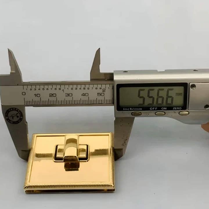 S739 DIY Bag Hardware Accessories Square Twist Lock Turn Lock Clasp Closure for Handbag Purse Square Bag Closure