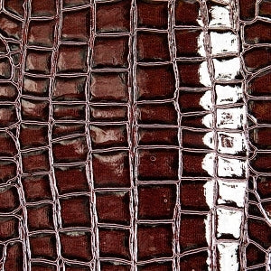 1 Yard Faux Crocodile Vinyl Fabric 100% Polyester