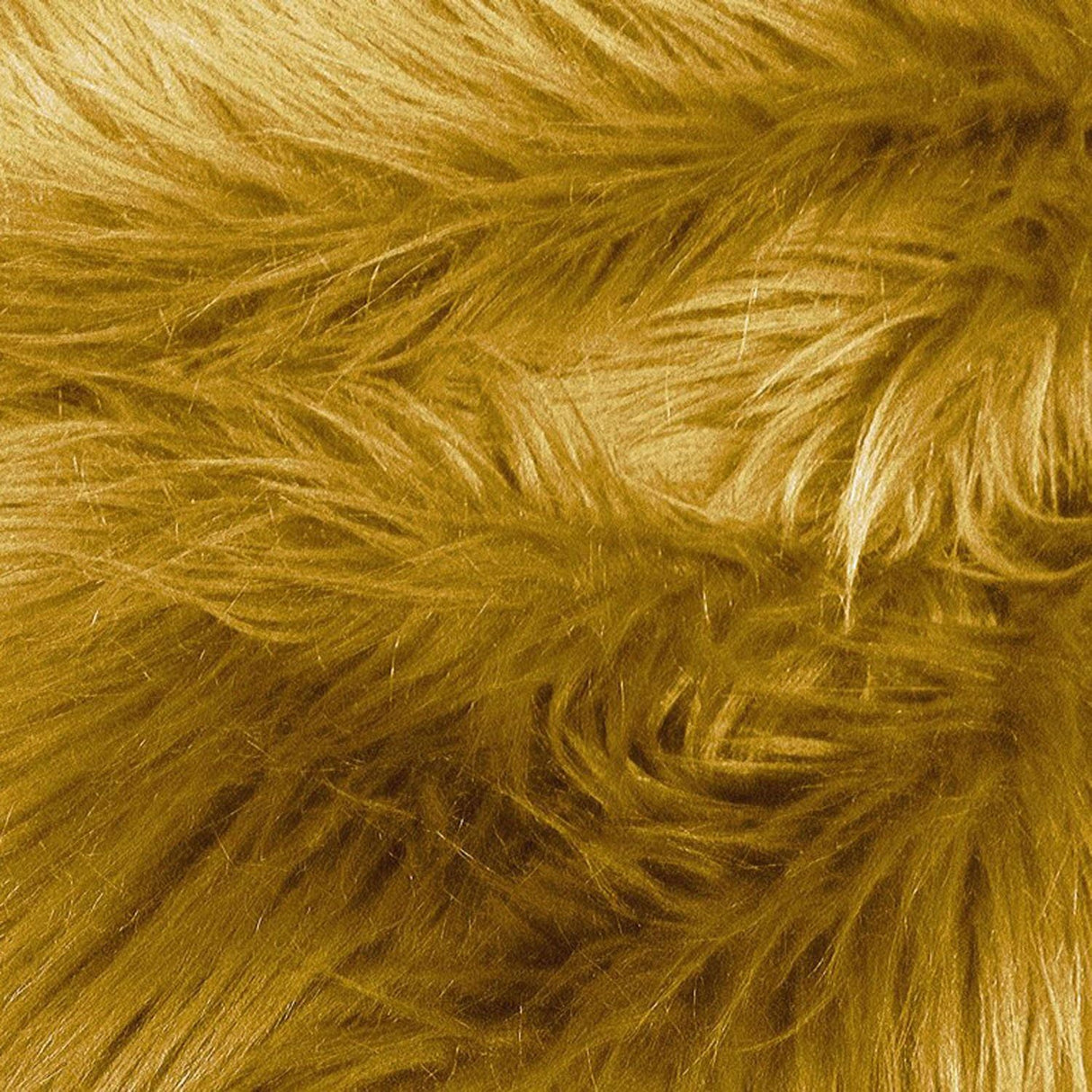 Camel Faux Fur Fabric 1 Yard Luxury Shaggy Soft Decorative Craft Upholstery Home Décor