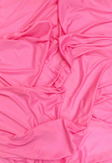 Stretch Lining Polyester Fabric - Candy Pink, Matte, 60" Width (1 Yard)