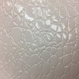 1 Yard Faux Crocodile Vinyl Fabric 100% Polyester
