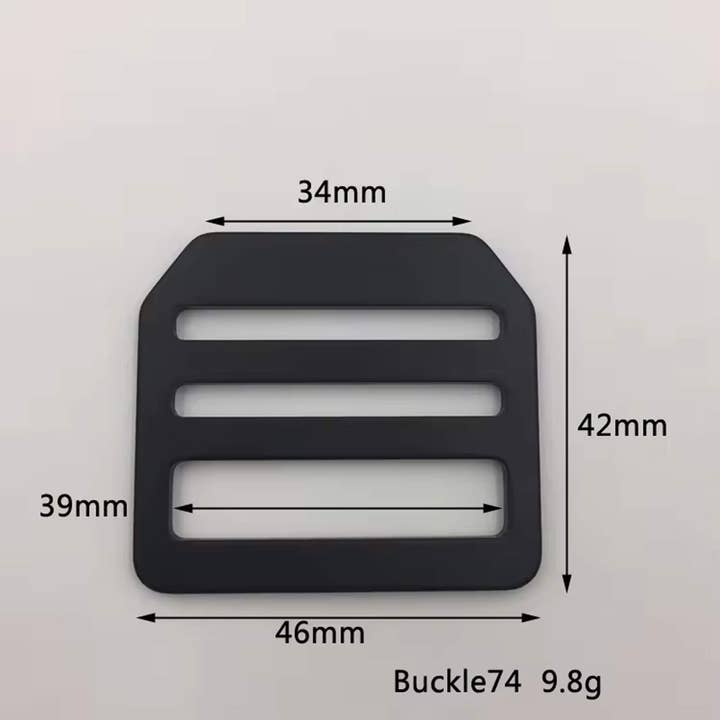 39mm Aluminum Ladder Lock Adjustable Buckle for Backpacks