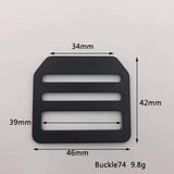 39mm Aluminum Ladder Lock Adjustable Buckle for Backpacks