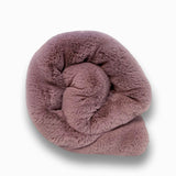 Soft Faux Fur Fabric Luxurious Chinchilla Look for Blankets & Home Decor