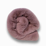 Soft Faux Fur Fabric Luxurious Chinchilla Look for Blankets & Home Decor