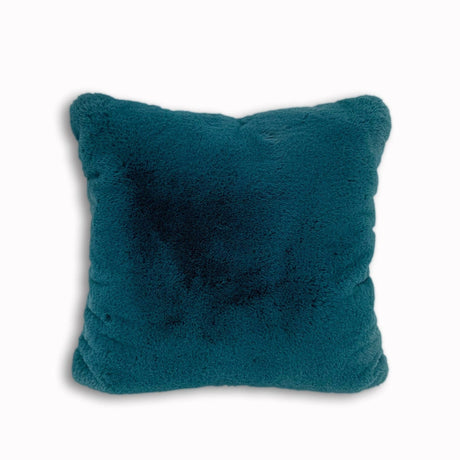 Soft Cozy Fuzzy Faux Fur Mosaic Floral Print Pillow for Elegant Home Décor