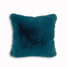 Soft Cozy Fuzzy Faux Fur Mosaic Floral Print Pillow for Elegant Home Décor
