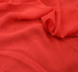 Hi Multi Chiffon Polyester Fabric - Dark Coral, Sheer, 58/60" Width