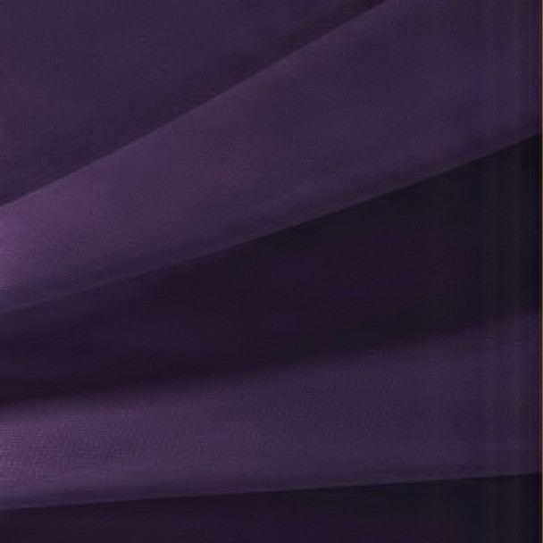 Purple Gem Chiffon Fabric 1 Yard Lightweight Sheer Polyester 58/60” Wide for Dresses, Shawls & Crafts