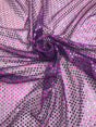 Purple Small Confetti Sequin Polyester Fabric - Purple Confetti Dot Sequin, 42" Width (1 Yard)