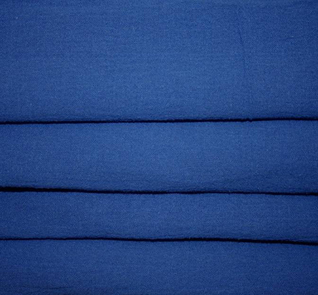 Cotton Gauze 100 Percent Cotton Fabric - Royal, Crinkled Texture, 48/50" Width (1 Yard)