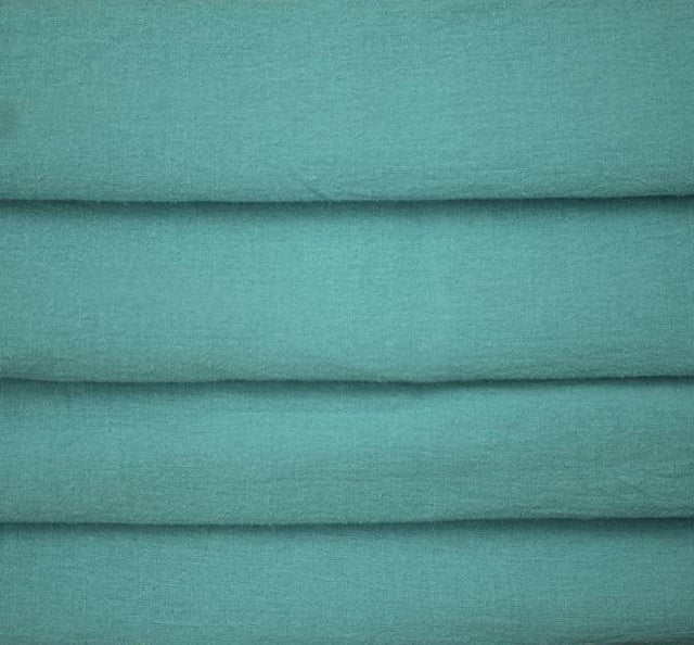 Cotton Gauze 100 Percent Cotton Fabric - Turquoise, Crinkled Texture, 48/50" Width (1 Yard)