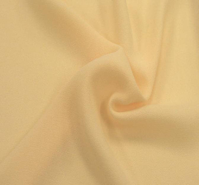 Crepe Ellisa Banana Polyester Fabric - Banana, 58/60" Width