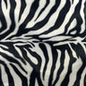 1 Yard Big Zebra Print Velboa Faux Fur Fabric 60" Width