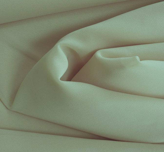 Double Georgette 100 Percent Polyester Fabric - Solid Sage, 44/45" Width (1 Yard)