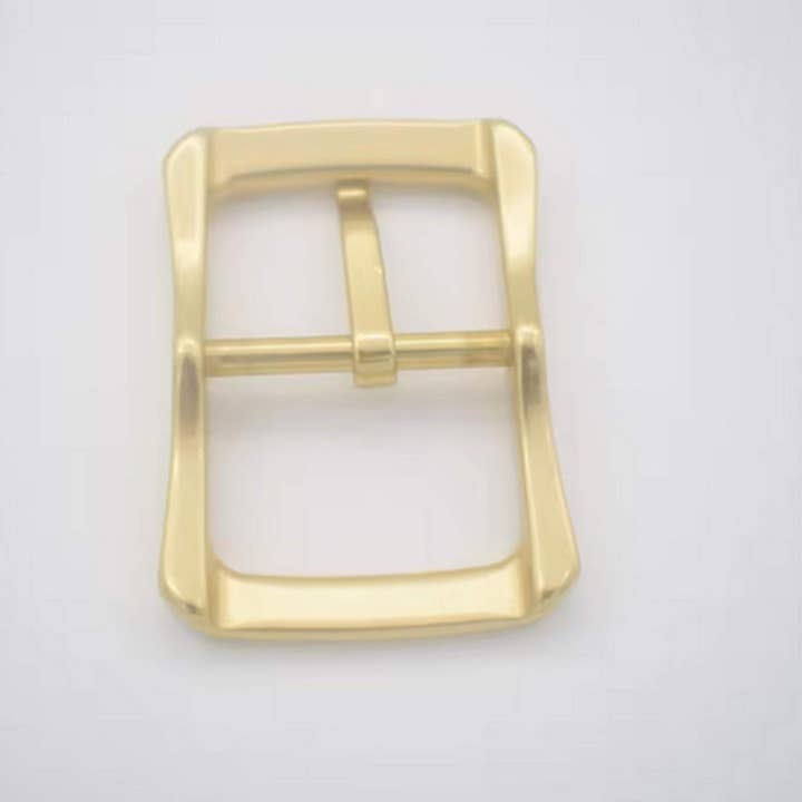 40mm Solid Brass Pin Belt Buckle for DIY Leather Jeans