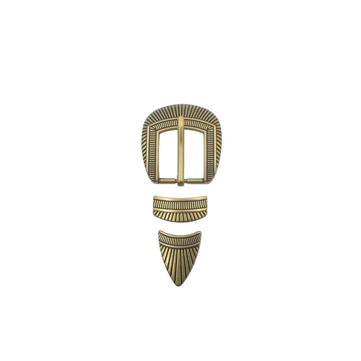 26mm Zinc Alloy 3-Piece Pin Belt Buckle Set for Men