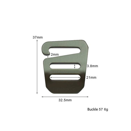 Aluminum G Webbing Buckle for Mountaineering