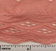 Eyelet Embroidery Peach 5K006 Cotton Polyester Fabric - Peach Eyelet Embroidery, 41/42" Width (1 Yard)