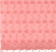 Eyelet Embroidery Pink 5K006 Cotton Polyester Fabric - Pink Eyelet Embroidery, 41/42" Width