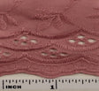Eyelet Embroidery Rose 5K006 Cotton Polyester Fabric - Rose, Eyelet Embroidery, 41/42" Width
