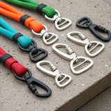 Custom Logo High Quality Rotatable Buckle Carabiner Hook Durable Zinc Alloy