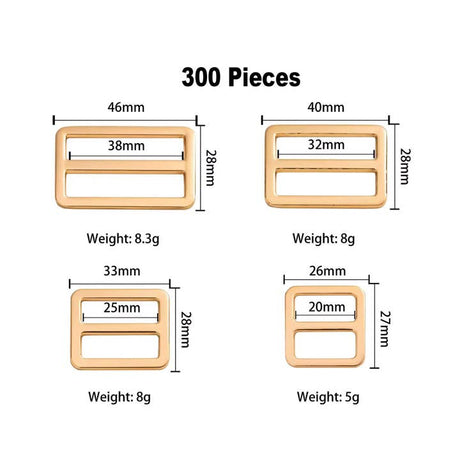 Metal Tri-Glide Adjustable Buckle for Bags & Straps