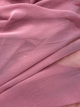 Two Tone Chiffon Polyester Fabric - Mauve, 58/59" Width (1 Yard)