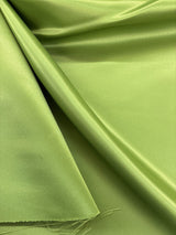 Peau De Soie Dull Satin Polyester Fabric - Avocado Green, 58/59" Width (1 Yard)