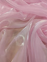 Liquid Organza Polyester Organza Fabric - White, Light Pink, Hot Pink, Sheer, 58-59" Width (1 Yard)