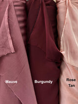 Two Tone Polyester Chiffon Fabric - Rose Tan, 58/59" Width (1 Yard)