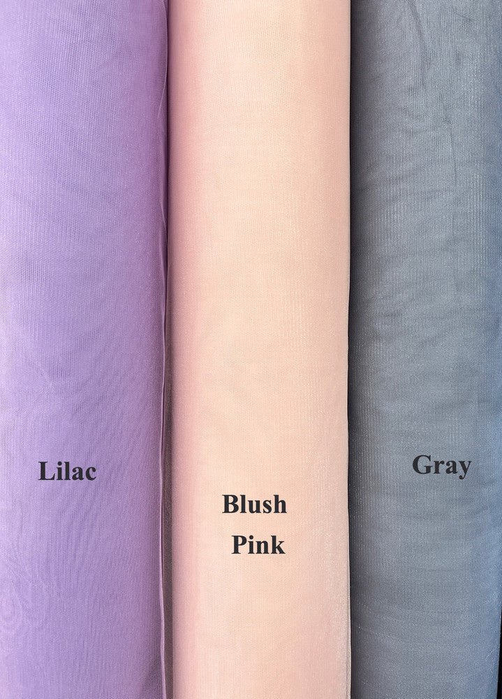 Crystal Tulle Mesh Polyester Tulle Fabric - Multiple Colors, Sheer Mesh, 58/59" Width (1 Yard)
