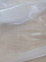Liquid Organza Polyester Organza Fabric - White, Light Pink, Hot Pink, Sheer, 58-59" Width (1 Yard)