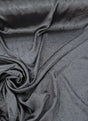 Black Crushed Charmeuse Polyester Fabric - Black, Crushed Finish, 54" Width (1 Yard)