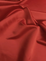 Peau De Soie Dull Satin Polyester Fabric - Red, 58/59" Width (1 Yard)