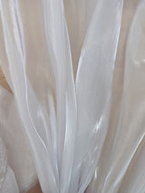 Liquid Organza Polyester Organza Fabric - White, Light Pink, Hot Pink, Sheer, 58-59" Width (1 Yard)
