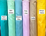 Blizzard Blue Polyester Taffeta Fabric - Solid Blizzard Blue, 58-59" Width (1 Yard)