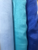 Crystal Organza Polyester Fabric - Royal Blue, 58/59" Width (1 Yard)