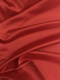 Peau De Soie Dull Satin Polyester Fabric - Red, 58/59" Width (1 Yard)