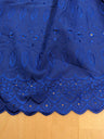 Cotton Eyelet Poly Cotton Fabric - Assorted Colors, Floral Eyelet Embroidery, Scalloped Borders, 44/45" Width (1 Yard)